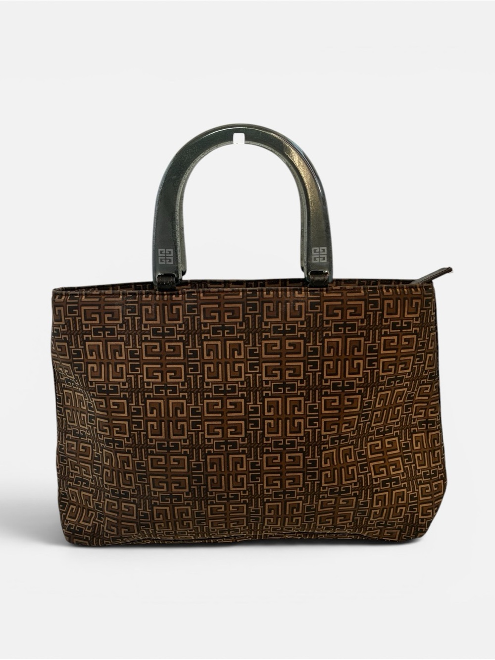 Givenchy Brown Monogram Canvas Tote with Dark Handles - Picture 2 of 11